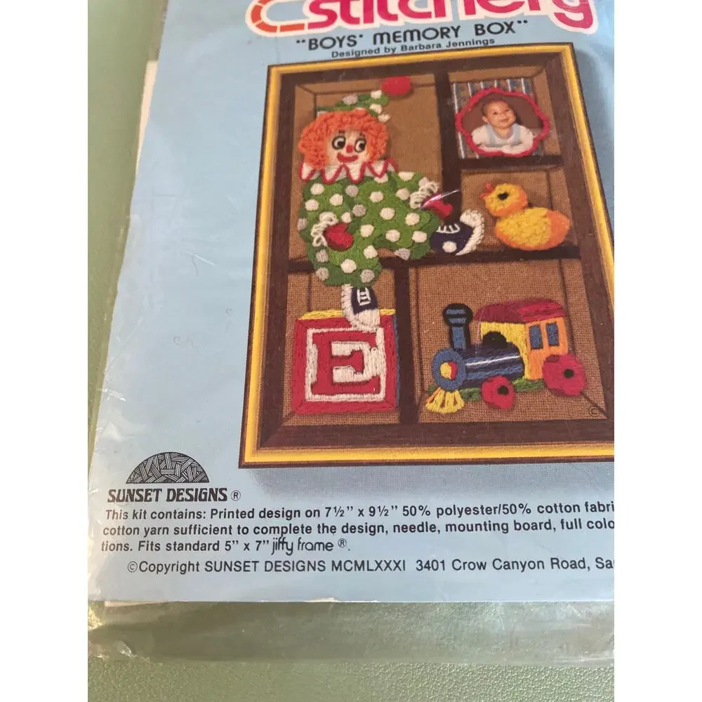 Jiffy stitchery vintage crewel